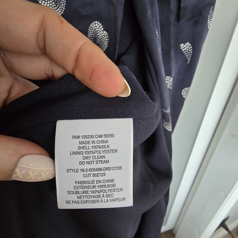 Joie Bethwyn Silk Heart-Print Wrap Dress - Picture 13 of 13